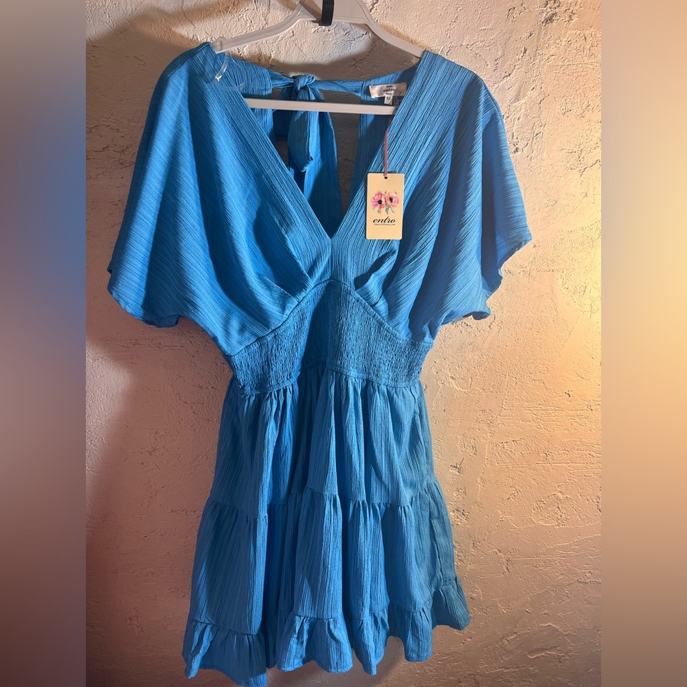 Entro Blue Mini Dress